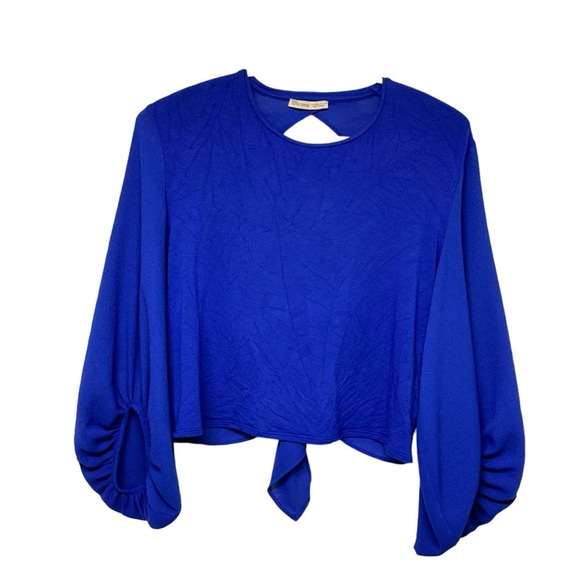459 - ZARA CROP TOP - ROYAL BLUE - Picture 6 of 13